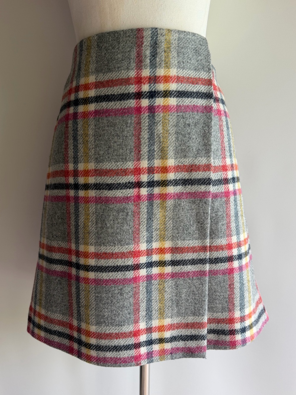 Boden Tweed Wool A-Line Mini Skirt - sz 6 US